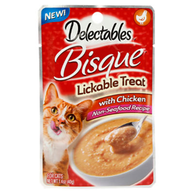 Delectables Bisque Lickable Treat for Cats with Chicken 1.4 oz