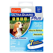 Hartz Ultra Guard Plus Flea & Tick, Collar for Dogs, 1.16 Ounce