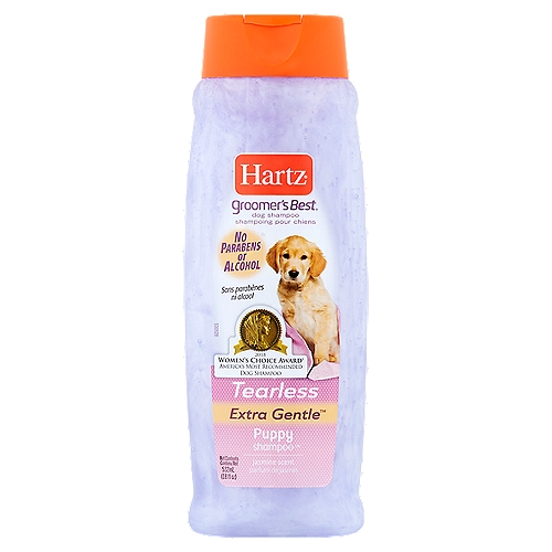 Hartz Groomer's Best Extra Gentle Tearless Jasmine Scent Puppy Shampoo, 18 fl oz