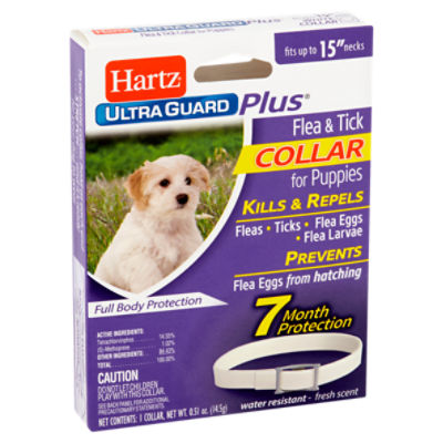 Hartz Ultra Guard Plus Fresh Scent Flea & Tick Collar for Puppies, 0.51 oz