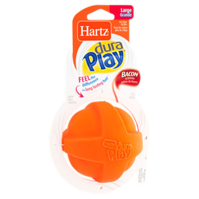 Hartz Dura Play Bacon Scented Toy for Dogs, Large, 50 lbs+, 1 Each