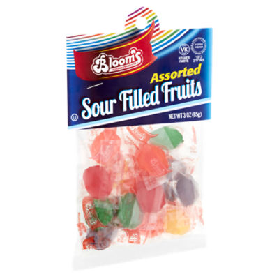 Bloom's Assorted Sour Filled Fruits, 3 oz