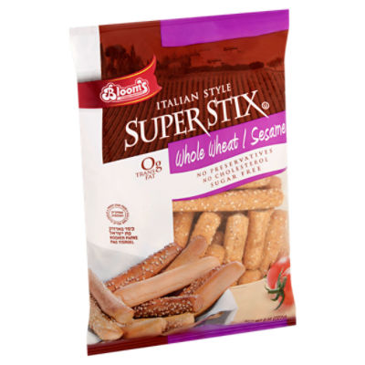 Bloom's Italian Style Whole Wheat / Sesame Super Stix, 8 oz