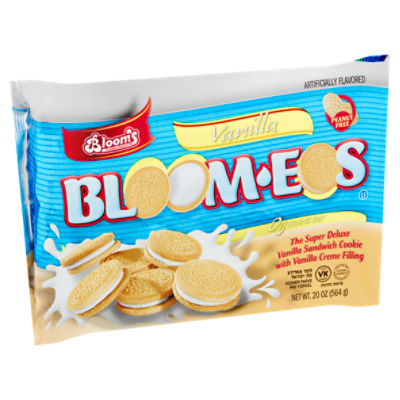 Bloom's Kosher Products Vanilla Blomes The Super Deluxe Vanilla Sandwich Cookie, 20 oz