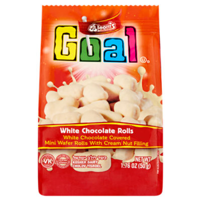 Bloom's Kosher Products Goal White Chocolate Rolls, 1.76 oz