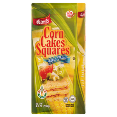 Bloom's Ultra Thins Corn Cakes Squares, 4.6 oz