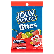 Jolly Rancher Bites Cherry - Orange & Watermelon - Green Apple Soft Candy, 6.5 oz