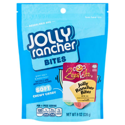 Jolly Rancher Bites Green Apple & Watermelon Soft Chewy, Candy