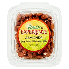 Fresh Experience Dry Roasted Unsalted Almonds, 6 oz