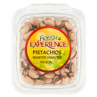 Fresh Experience Roasted Unsalted Pistachios, 6 oz