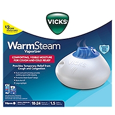 Vicks Vaporizer, Warm Steam, 1 Each