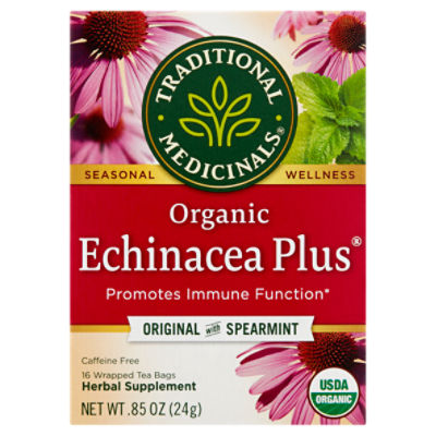 Traditional Medicinals Echinacea Plus Organic, Herbal Supplement