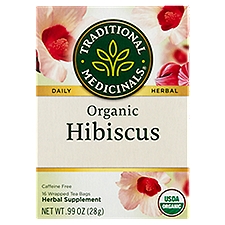 Traditional Medicinals Organic Hibiscus, Herbal Supplement, 16 Each