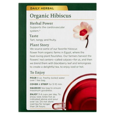 Tisane biologique à l'hibiscus - Traditional Medicinals