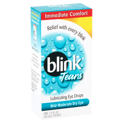 Blink Tears Mild-Moderate Dry Eye Lubricating Eye Drops, 1.0 fl oz