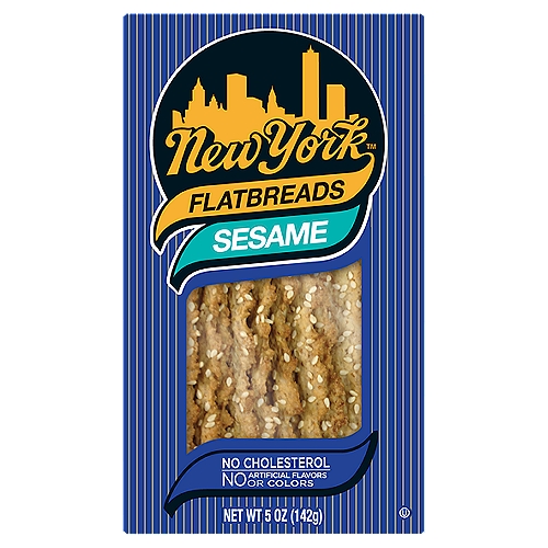 New York Flatbreads Sesame Flatbreads, 5 oz