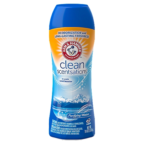 Arm & Hammer Clean Scentsations Purifying Waters In-Wash Scent Booster, 18 oz
A sparkling blend of jasmine and lavender petals meld with crisp ocean air. Enjoy a comforting warmth and long lasting freshness.
