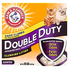 Arm & Hammer Double Duty Clumping Cat Litter, 20 Pound