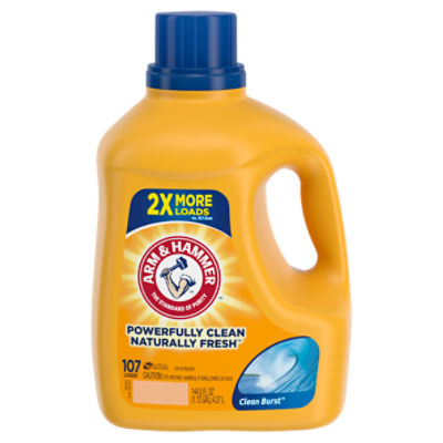 Arm & Hammer Clean Burst Detergent, 107 loads, 144.5 fl oz