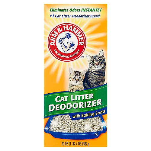 Arm & Hammer Cat Litter Deodorizer with Baking Soda, 20 oz