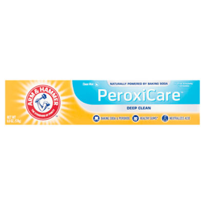 Arm & Hammer PeroxiCare Deep Clean Clean Mint Toothpaste, 6.0 oz, 6 Ounce