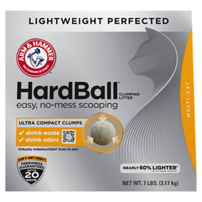 Arm & Hammer HardBall Lightweight Perfected Multi - Cat Clumping Litter, 7 lbs