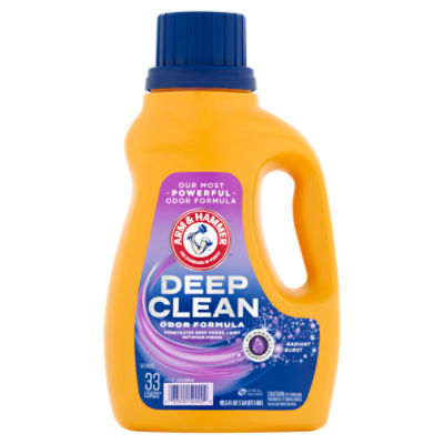 Arm & Hammer Radiant Burst Deep Clean Odor Formula Detergent, 33 Loads, 49.5 fl oz