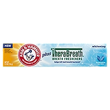 Arm & Hammer TheraBreath Invigorating Icy Mint Plus Anticavity Fluoride Toothpaste, 6+ Years, 5.5 oz