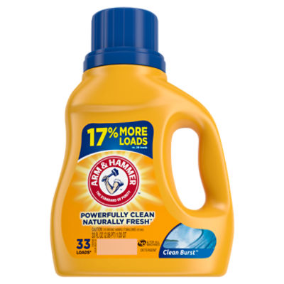 Arm & Hammer Clean Burst Detergent, 33 loads, 33 fl oz