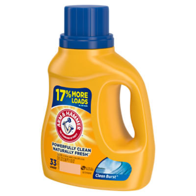 Arm & Hammer Clean Burst Detergent, 33 loads, 33 fl oz
