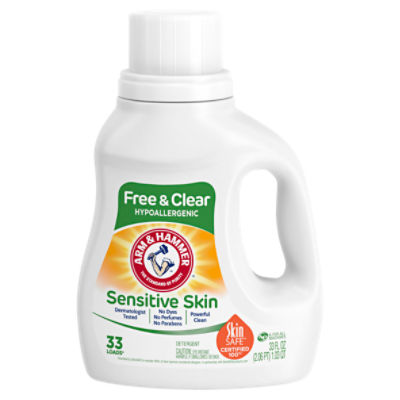 Arm & Hammer Sensitive Skin Free & Clear Detergent, 33 loads, 33 fl oz, 33 Fluid ounce