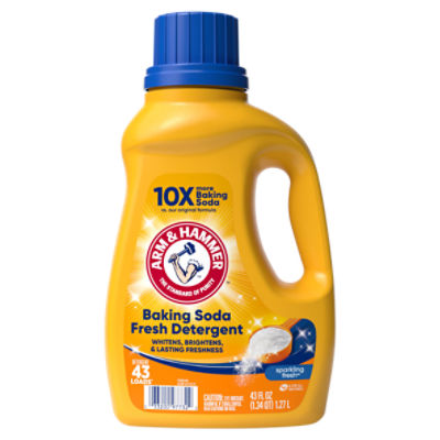 Arm & Hammer Baking Soda Sparkling Fresh Detergent, 43 loads, 43 fl oz, 43 Fluid ounce