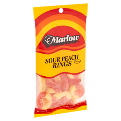 Marlow Sour Peach Rings, 6 oz