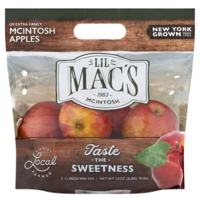 Lil Mac's Mcintosh Apples, 2 lb bag