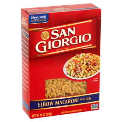 MALLOON(マルーン）FLMA-16 San Giorgio Elbow Macaroni No. 35 Pasta, 16 oz - The Fresh Grocer
