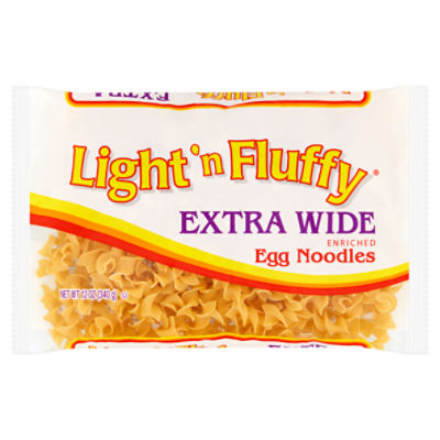 Light 'n Fluffy Extra Wide Enriched Egg Noodles, 12 oz
