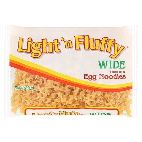 Light 'n Fluffy Wide Enriched Egg Noodles, 12 oz