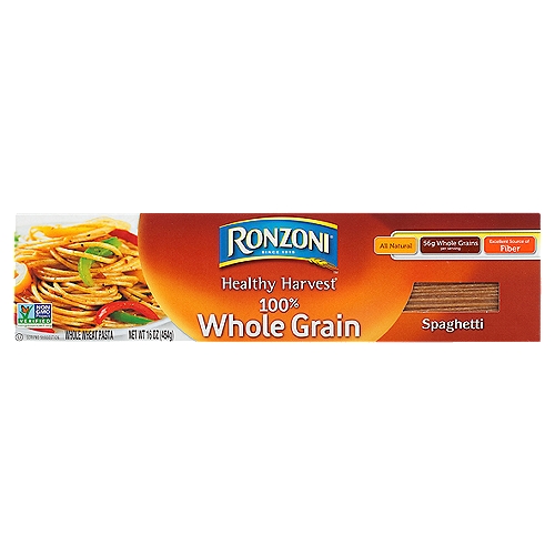 Ronzoni Healthy Harvest 100% Whole Grain Spaghetti Pasta, 16 oz