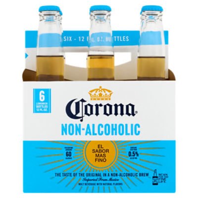 Corona Non-Alcoholic Malt Beverage, 12 fl oz, 6 count