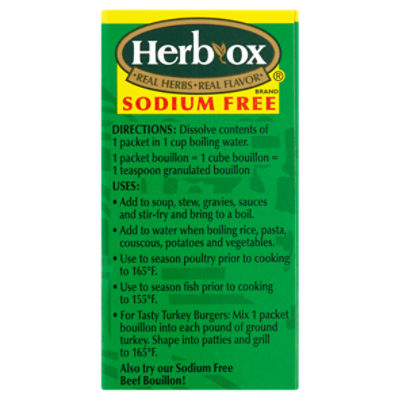 Herb-Ox Granulated Sodium-Free Chicken Flavor Bouillon (Pack of 2) wit – By  The Cup
