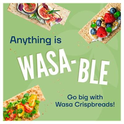 Wasa Whole Grain Crispbread, 9.2 oz. Crackers, Non-GMO Ingredients, Fat Free, Made with 100% Whole Grains