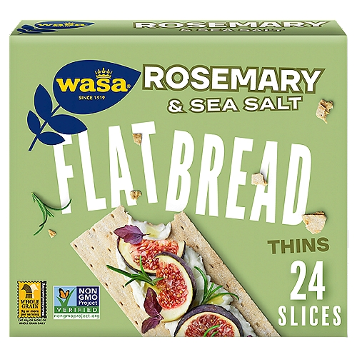 Wasa Rosemary & Sea Salt Swedish Style Flatbread Thins, 6.7 oz