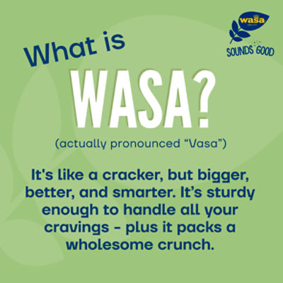 Wasa Gluten Free Sesame & Sea Salt Crispbread, 6.1 oz. Gluten Free Crackers, Non-GMO Ingredients