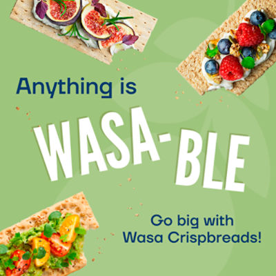 Wasa Gluten Free Sesame & Sea Salt Crispbread, 6.1 oz. Gluten Free Crackers, Non-GMO Ingredients