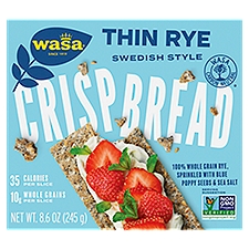 Wasa Swedish Style Thin Rye Crispbread, 8.6 oz
