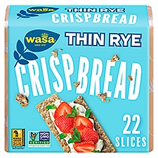Wasa Thin Rye Swedish Style Crispbread Crackers, 8.6 oz