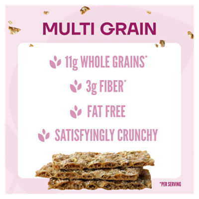 Wasa Multi Grain Crispbread, 9.7 oz. Multigrain Crackers, Non-GMO Ingredients, Fat Free, 9.7 oz