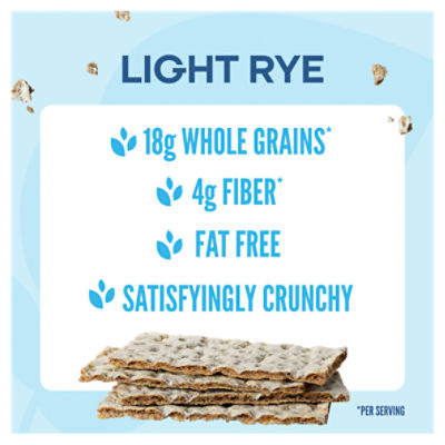 Wasa Light Rye Crispbread, 9.5 oz. Rye Crackers, Non-GMO Ingredients, Fat Free, 9.5 oz