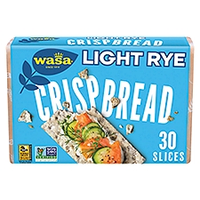 Wasa Light Rye Swedish Style Crispbread Crackers, 9.5 oz