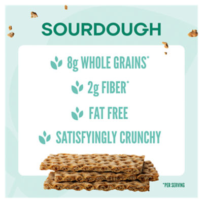 Wasa Sourdough Crispbread, 9.7 oz. Crackers, Non-GMO Ingredients, Fat Free, 9.7 oz